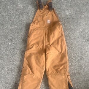 Carhartt Kids Fully Lined Brown Overalls